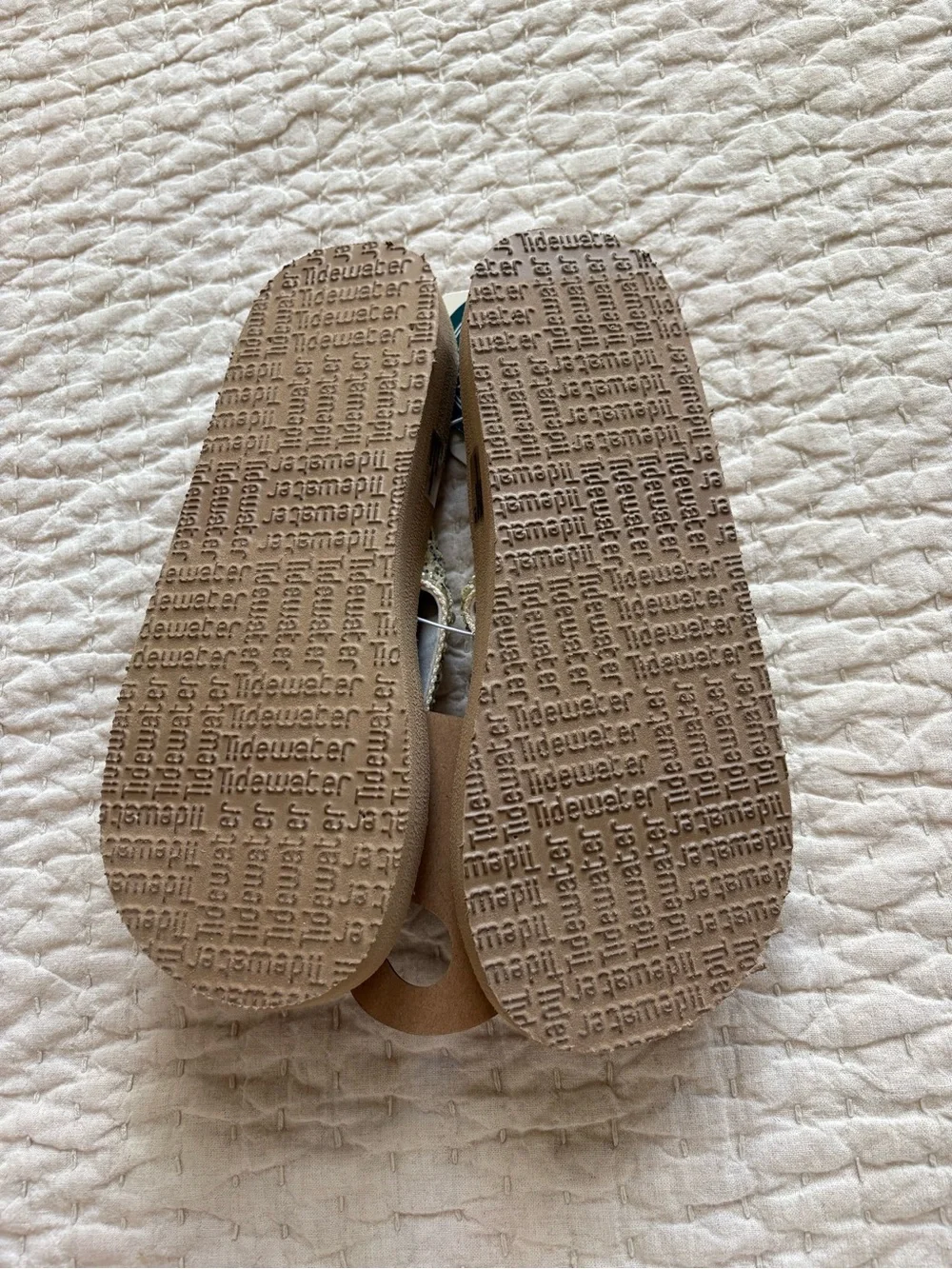 Tidewater Women's Tan Beaded Beach Sandals
